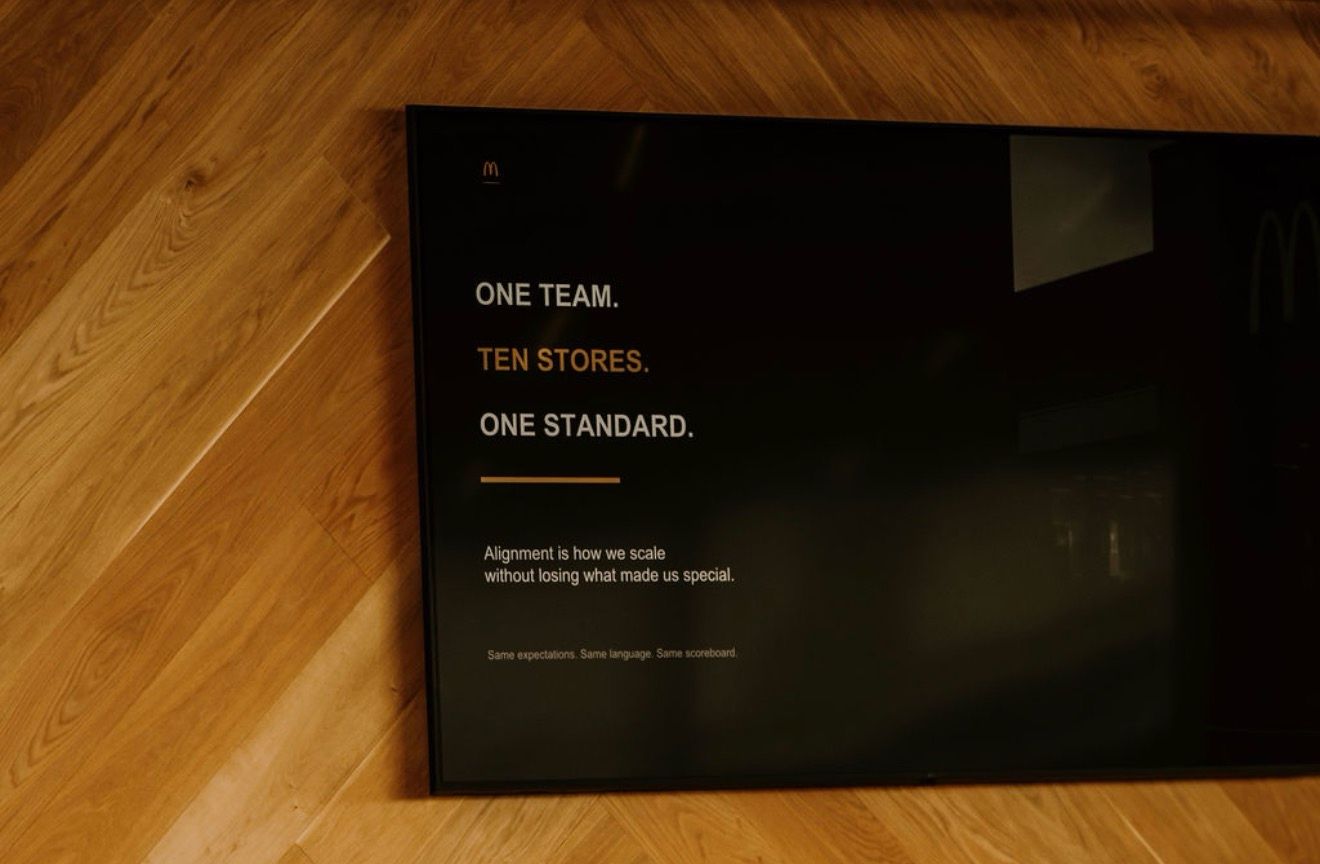 The summit screen: One Team. One Standard.